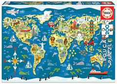 Educa Kids World Map 200-Piece Puzzle | 19292