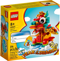 LEGO Year of the Dragon Building Set - 214 Pieces - Lunar New Year Zodiac Display | 40611