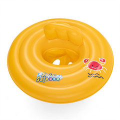مقعد سباحة بيست واي للأطفال قابل للنفخ Swim Safe ABC - عوامة دائرية صفراء | P-32096