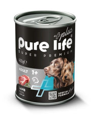 Pure Life Dog Wet Food Can 400g Adult Lamb | PLDW-400-LB-1