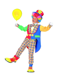 Clown Naughty Costume (Jacket with Fake Shirt, Pants, Hat) - Small Size (110–120 cm) | 87066