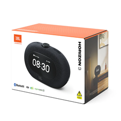 JBL Horizon 3 Bluetooth Clock Radio Speaker with FM, DAB/DAB+, and Ambient Light - Black