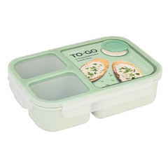 LocknLock Divided 3-Compartment Lunch Box 1.5L Mint | LLHPL782M