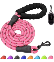 Heavy-Duty Rope Dog Leash - Pink | PET-DL-PNK01