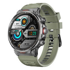 Promate Tough-Built Fitness Tracker Smartwatch with BT Calling, Midnight Green | XWatch-R20.MGN