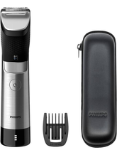 Philips Prestige Beard Trimmer - Corded & Cordless, Full Metal Blades | BT9810/13