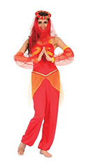 Arabian Dancer Costume (Jumpsuit, Glovelets & Headpiece with Veil) | 099846