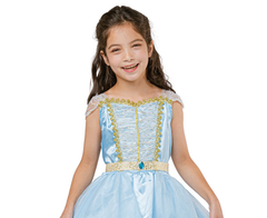 Blue Princess Costume (Dress, Belt) - Medium Size | 091935