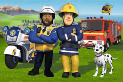 Trefl Fireman Sam - Super Maxi أحجية على الوجهين 24 قطعة | 41015