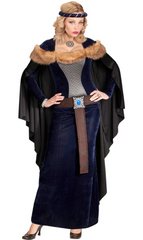 Medieval Princess Costume (Dress with Cape, Belt & Headpiece) | 01462