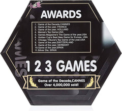 Classic Abalone Strategy Board Game - Hexagonal Board with Black & White Marbles | AL0407