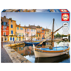 Educa 19928 - Colorful Port & Boats 1000-Piece Jigsaw Puzzle | 19928