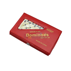 Dominoes Set of 28 - Double Six - red | AL5211P