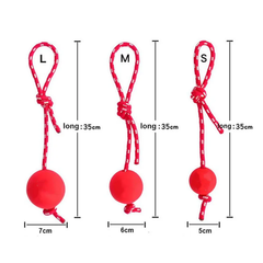 Rope Ball Dog Toy - Red - Extra Large | PET-RBT-RED05