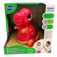 Mola Dinosaur Rolling Toy – Toddler Push & Roll Figure - Red | 6110