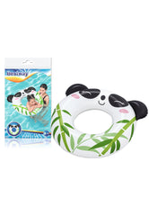 Bestway Inflatable Panda Swim Ring - White & Black | P-36351