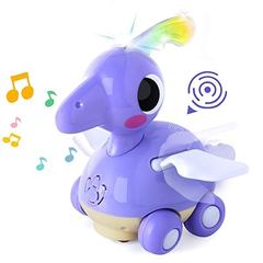 Mola Dinosaur Rolling Toy – Toddler Push & Roll Figure - Purple | 6110