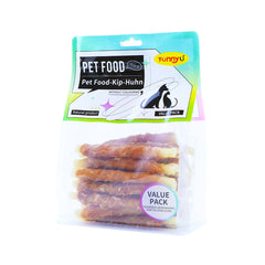 Funny U Dog Treat Sticks - Chicken Wrapped Rawhide (Value Pack) | FUN-DTS-CH-VP