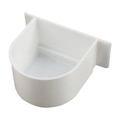 Plastic Feeder for Parrots Cage - White