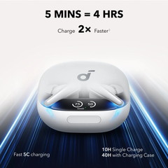 Soundcore Liberty 4 Pro True Wireless Noise Cancelling Earbuds - White| A3954H21