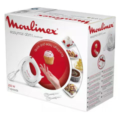 Moulinex Hand Mixer 200W - 2 Speed - White | HM2501B1