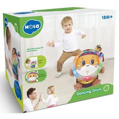 Mola Dancing Drum Toy - Interactive Music & Light Drum - Orange | E9999C