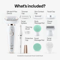 Braun Silk·épil 9 Flex Epilator, Beauty Set with FaceSpa | SES 9300