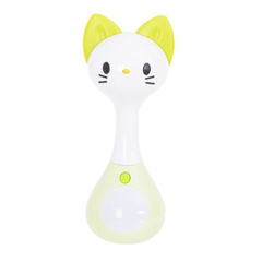 Hola Mini Rattle Toy - Cat Design - Green | 3134