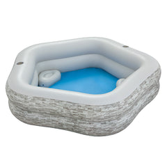 Bestway Inflatable Family Pool with Stone Print Design | P-54423