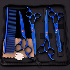 Professional Dog Grooming Scissors Set - 7 Inch JP Pet Shears, 6pcs | PET-SCISSOR-2025
