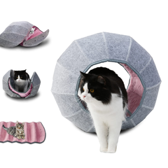 Cat Foldable Bed - Multi-Shape Felt Cat House with Cushion | CFB-001
