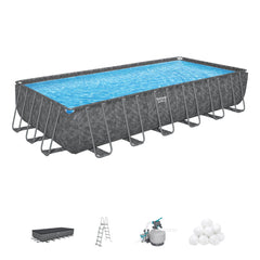 Bestway Power Steel Rectangular Frame Pool Set 956×488×132 cm | P-561KJ