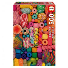 Educa 20172 - Colorful Yarn Collection Puzzle 500 Pieces | 20172