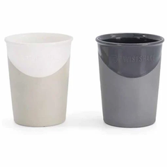 Twistshake 2x Cup 170ml 6+m - Pastel Grey & White | TWI78596