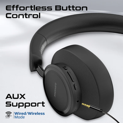 Promate High Fidelity Over-Ear Stereo Wireless Headphones | TAKT.BLACK
