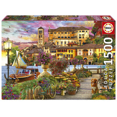 Educa 19562 - Lakeside Italian Village 1500-Piece Jigsaw Puzzle | 19562