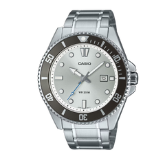 Casio Men 3H Watch - Silver / White / Black | MDV-107D-7AVDF