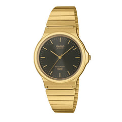 Casio Unisex 3-Hand Watch - Brown / Gold Plated | MQ-24GA-1ADF