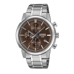 Casio Men 3-Hand Watch - Brown / Silver | MTP-E510D-5AVDF