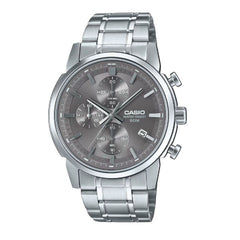 Casio Men 3-Hand Chronograph Watch - Grey / Silver | MTP-E510D-8AVDF