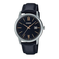 Casio Men 3-Hand Watch - Black / Silver | MTP-V002L-1B3UDF