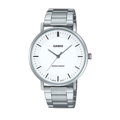 Casio Men 3-Hand Watch - Silver / White | MTP-VT04D-7EDF