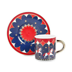 Bialetti Nmagic003 Carousel Set of 4 Cups and Saucers