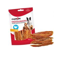 Camon Soft Dried Chicken Strips Dog Treats 80g | AE015