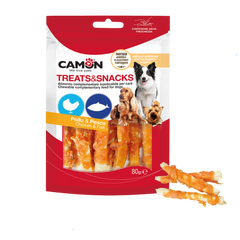 Camon Chicken & Pollock Fish Dog Treats 80g | AAE026