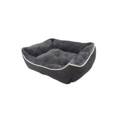 Nobby Comfort Bed Square Classic "Arno" Grey 62 × 50 × 17cm | NO60856