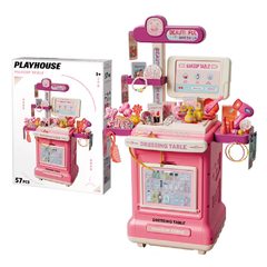 Playhouse 57-Piece Makeup & Dressing Table Trolley Play Set | 7322/1
