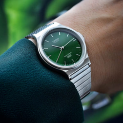 Casio Unisex 3-Hand Watch - Green / Silver | MQ-24DA-3ADF