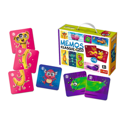 Trefl Memos Classic & Plus Cute Monsters Memory Game | 02273