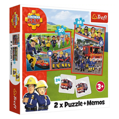 Trefl Puzzles 2-in-1 + Memos Fireman Sam’s Team | 93334